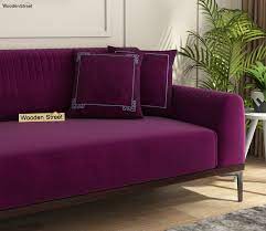 zef velvet sofa cushion set of 2