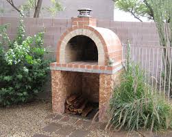 diy wood fired brick pizza oven