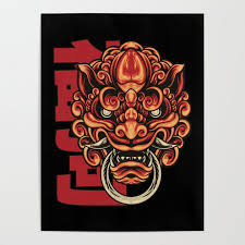 foo dog chinese culture 3286593 vector