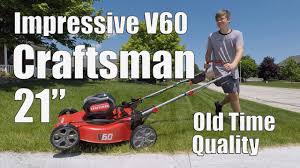 Craftsman V60 60 Volt Self Propelled 21 Inch Lawn Mower Review Model Cmcmw270z1