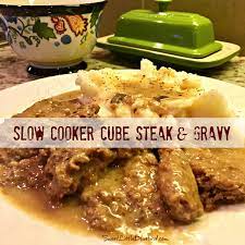 How to make swiss cubed steak crockpot. Slow Cooker Cube Steak And Gravy Quick Easy Sweet Little Bluebird