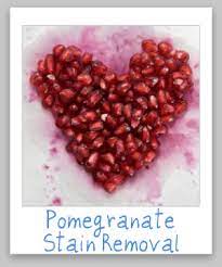 how to remove pomegranate stains