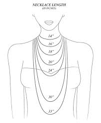 Avanaa Jewelry Size Guide Chart Necklaces Bracelets