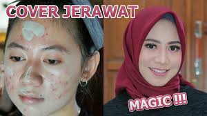 tutorial makeup mengcover wajah