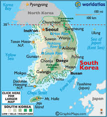 Rivers lakes mountains borders of asian countries. South Korea Maps Facts Korea Map South Korea South Korea News