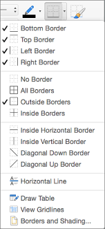 remove borders from a table in word for