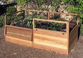 3 x 6 raised garden bed with hinged