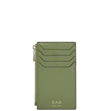 R.f.i.d security wallet has a metallic lining that stops thieves from stealing your precious financial information! Billy Zip Card Case In Olive Oad New York