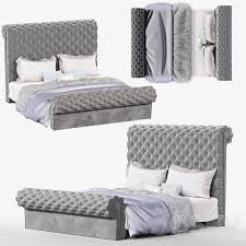Chesterfield Queen Size Bed Bed 3d