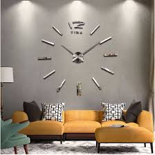Large Home Wall Clock 3d Diy Clock