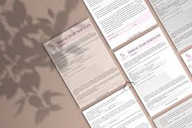 bridal hair services contract form
