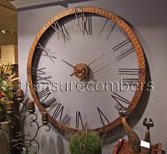 5 Foot Hammered Copper Xl Wall Clock 60