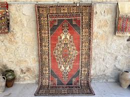 handknotted turkish vine oushak rug