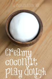 creamy coconut play dough recipe the