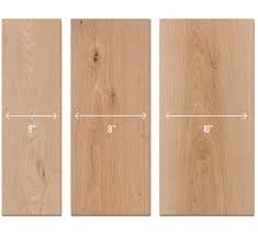 choose width am wooden flooring