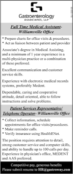 Medical Assistant Patient Services Representative