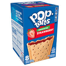 unfrosted strawberry pop tarts pop