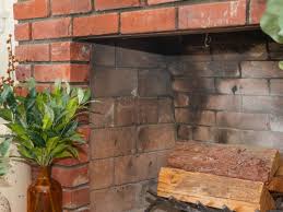 how to clean fireplace bricks