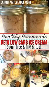 healthy homemade keto ice cream in a