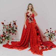 31 beautiful red wedding dresses we re