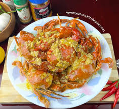 ginataang alimasag crab with coconut