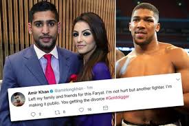 Image result for Amir Khan clears Anthony Joshua, says boxer did not date his wife