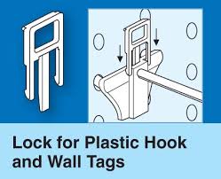 Lock For Plastic Hooks And Wall Tags On