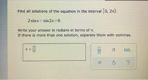 Solved Find All Solutions Of The