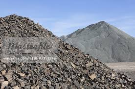 gravel piles are used for road