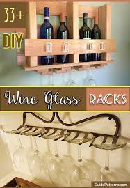 33 diy wine glass racks guide patterns