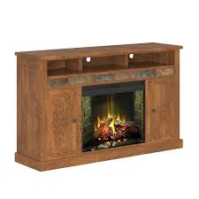Oak Tv Stand With Electric Fireplace