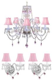Crystal Chandelier And 2 Wall Sconces