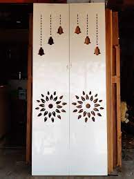 Pooja Door Cnc Bell Design Pooja