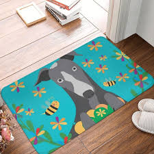 greyhound ears dogs bathroom carpet