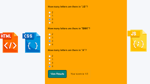 multiple choice quiz in html code