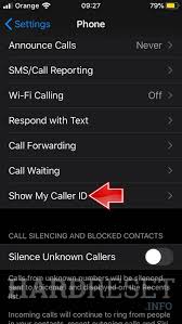 Apple's iphone includes a preference in the settings application to easily turn on and off call forwarding. Wie Verstecke Ich Die Nummer Meine Anrufer Id In Apple Iphone 11 Pro Mehr Anzeigen Hardreset Info