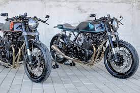 times two honda cb900f cafe racers