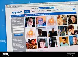 Gay online dating website for men Stock Photo - Alamy
