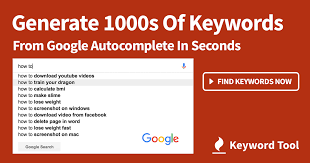 This improvement to search within docs also includes automatic stemming and. Google Suggest Tool Free áˆ 750 Autocomplete Keywords