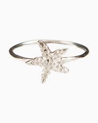 Silver Starfish Ring