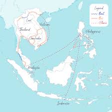 Peninsular malaysia, which is on the malay peninsula, and east malaysia, which is on the island of borneo. Travel In Asia Budget Maps And Advises Soyuz Apollo