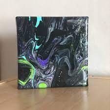 Pour Painting W Resin Finish