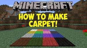 minecraft how to make carpet 1 6 1