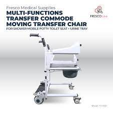 commode moving transfer chair for