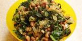 black eyed peas with garlic and kale
