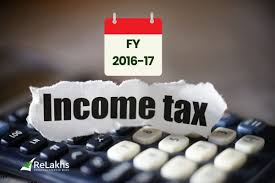 income tax slab rates for fy 2016 17