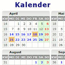 Kalenderwochen als tabelle auf einer seite eine kalenderwoche dauert von montag bis sonntag und beginnt mit der woche in welcher der 4. Kalenderwochen 2021 Kalender Mit Kalenderwochen