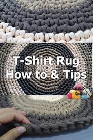 t shirt yarn round rug how to