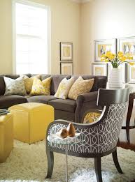 Grey And Yellow Living Room