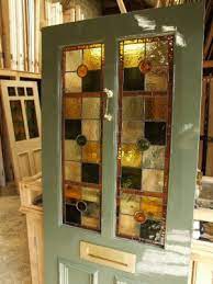 stained glass doors victorian
